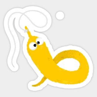 Worm on a String - Yellow Sticker